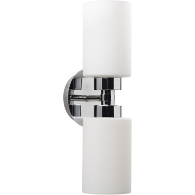 Aplica de perete Balcova N-347, Noor, 13 x 43 cm, 2 x E27, 100W, argintiu Aplica de perete Balcova N-347, Noor, 13 x 43 cm, 2 x E27, 100W, argintiu