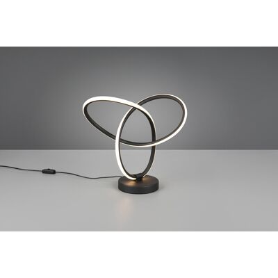 Lampa de masa Lando, RL, 28x12x28 cm, 8W, 1x SMD, metal, negru mat Lampa de masa Lando, RL, 28x12x28 cm, 8W, 1x SMD, metal, negru mat