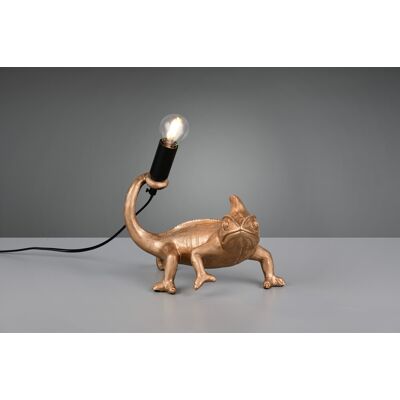 Lampa de masa Crawly, RL, 24.5x14x22 cm, 10W, 1x E14, polirasina, auriu Lampa de masa Crawly, RL, 24.5x14x22 cm, 10W, 1x E14, polirasina, auriu