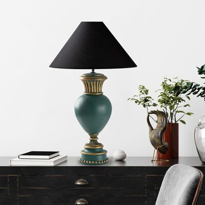 Lampa de masa, Opviq, 897TNL1116, Verde/Negru Lampa de masa, Opviq, 897TNL1116, Verde/Negru