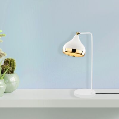 Lampa de masa, Opviq, 892OPV1143, Alb/Auriu Lampa de masa, Opviq, 892OPV1143, Alb/Auriu