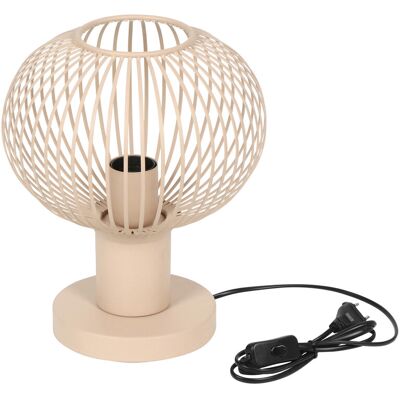Lampa de masa Gila, TRIO, 23x28 cm, 10W, 1x E27, metal, bej/negru Lampa de masa Gila, TRIO, 23x28 cm, 10W, 1x E27, metal, bej/negru