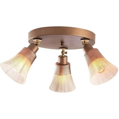 Lustra Foca N-122, Noor, 23 x 48 cm, 3 x E27, 100W, cupru Lustra Foca N-122, Noor, 23 x 48 cm, 3 x E27, 100W, cupru