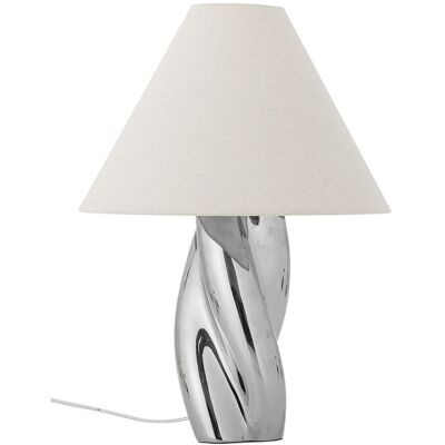 Lampa de masa, Bloomingville, Silva, 1 x E27, 35x49 cm, ceramica/in, argintiu Lampa de masa, Bloomingville, Silva, 1 x E27, 35x49 cm, ceramica/in, argintiu