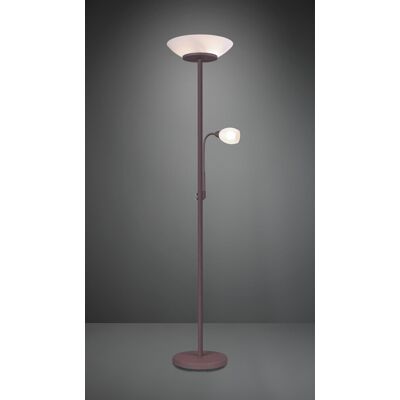 Lampadar Gerry, RL, 34x180 cm, 18W/10W, 2x E27, 1x E14, metal, maro/alb Lampadar Gerry, RL, 34x180 cm, 18W/10W, 2x E27, 1x E14, metal, maro/alb