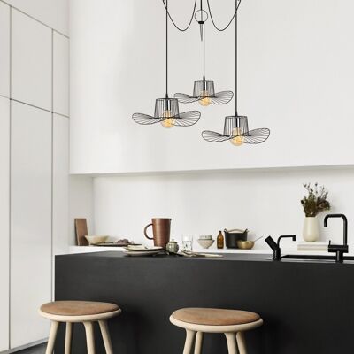 Lustra, Tel - 6741, Opviq, 118 x 122 cm, 3 x E27, 40W, negru Lustra, Tel - 6741, Opviq, 118 x 122 cm, 3 x E27, 40W, negru