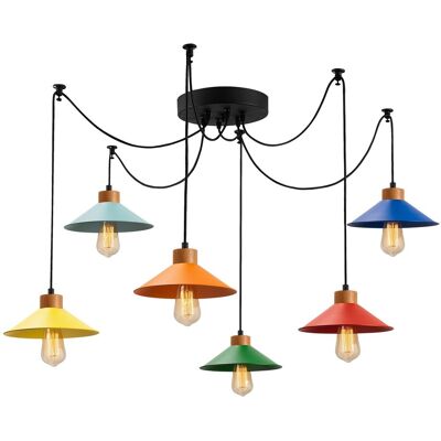 Lustra, Manavgat - N-565, Alby, 144 x 100 cm, 6 x E27, 40W, multicolor Lustra, Manavgat - N-565, Alby, 144 x 100 cm, 6 x E27, 40W, multicolor