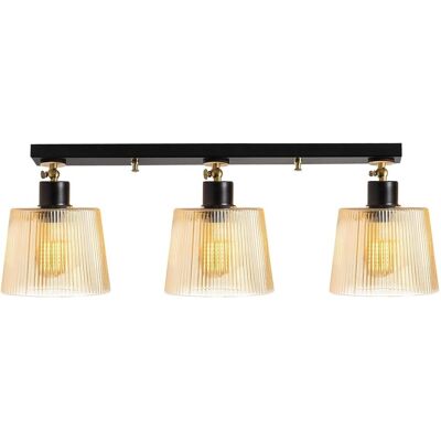 Lustra Kemer N-267, Noor, 68 x 24 cm, 3 x E27, 100W, negru Lustra Kemer N-267, Noor, 68 x 24 cm, 3 x E27, 100W, negru