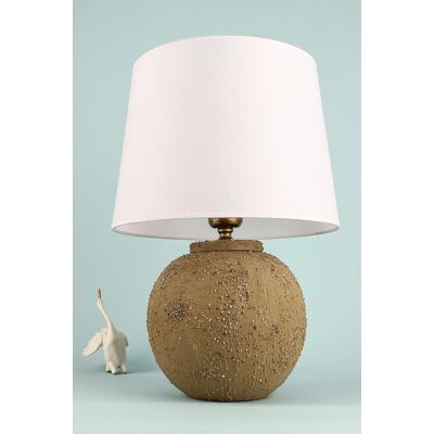 Lampa de masa, Opviq, 687HMY2411, Muștar / Alb Lampa de masa, Opviq, 687HMY2411, Muștar / Alb