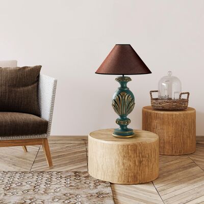 Lampa de masa, Opviq, 897TNL1113, Verde/Maro Lampa de masa, Opviq, 897TNL1113, Verde/Maro