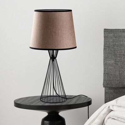 Lampa de masa, Opviq, 892OPV2496, Negru / Maro deschis Lampa de masa, Opviq, 892OPV2496, Negru / Maro deschis