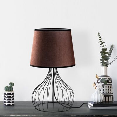 Lampa de masa, Opviq, 892OPV2569, Negru/Maro Lampa de masa, Opviq, 892OPV2569, Negru/Maro