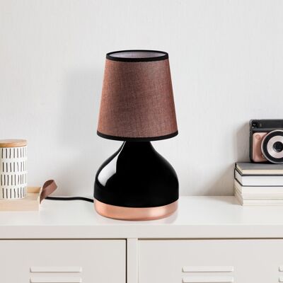 Lampa de masa, Opviq, 892OPV2566, Negru/Maro Lampa de masa, Opviq, 892OPV2566, Negru/Maro
