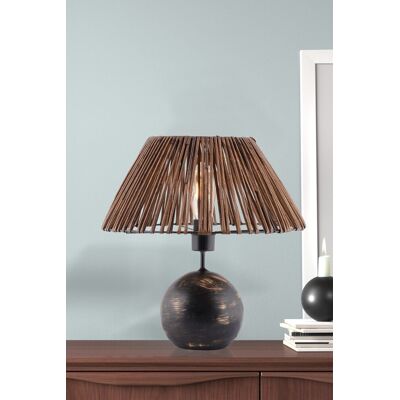 Lampa de masa, Opviq, 390FLH2256, Negru / Alb / Auriu Lampa de masa, Opviq, 390FLH2256, Negru / Alb / Auriu