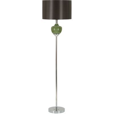 Lampa de podea MAURO FERRETTI - Baza din sticlă verde, Abajur din catifea neagră, Design elegant - Lampa de podea Lampa de podea MAURO FERRETTI - Baza din sticlă verde, Abajur din catifea neagră, Design elegant - Lampa de podea