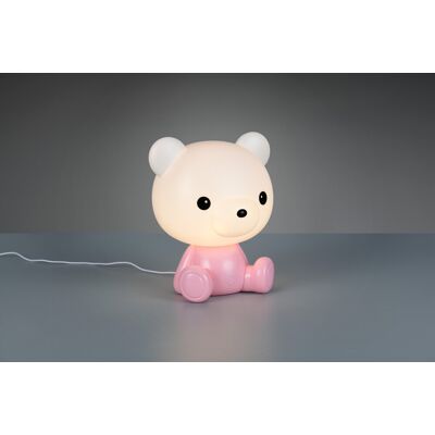 Lampa de masa Cutie, RL, 21x19x25.5 cm, 0.3W, 1x SMD, plastic, roz Lampa de masa Cutie, RL, 21x19x25.5 cm, 0.3W, 1x SMD, plastic, roz