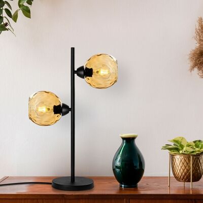 Lampa de masa, Opviq, 521SHN3667, Galben/Negru Lampa de masa, Opviq, 521SHN3667, Galben/Negru