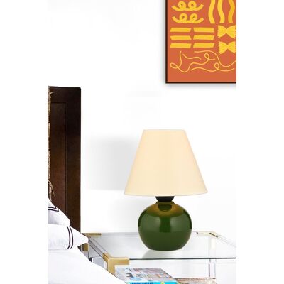 Lampa de masa, Opviq, 433NUV1511, Verde/Alb Lampa de masa, Opviq, 433NUV1511, Verde/Alb