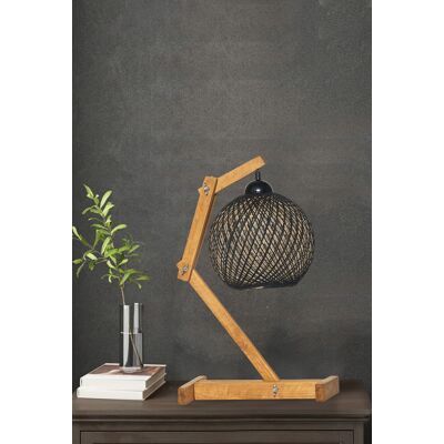 FullHouse Lampa de masa, Opviq, 390FLH1763, Ecru / Maro / Negru FullHouse Lampa de masa, Opviq, 390FLH1763, Ecru / Maro / Negru