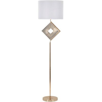 Lampadar Move, Mauro Ferretti, Ø40 x 161 cm, 1 x E27, 40W, fier/textil, auriu/alb Lampadar Move, Mauro Ferretti, Ø40 x 161 cm, 1 x E27, 40W, fier/textil, auriu/alb