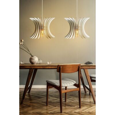 Lustra 2 piese, 148, FullHouse, 26.5 x 55 cm, 1 x E27, 60W, alb Lustra 2 piese, 148, FullHouse, 26.5 x 55 cm, 1 x E27, 60W, alb