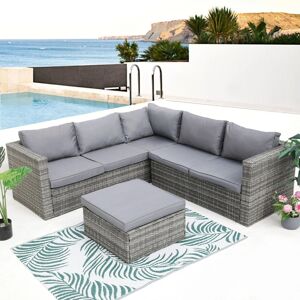 Maison Mobilier gradina/terasa, Borello, 3 piese, otel, gri Maison Mobilier gradina/terasa, Borello, 3 piese, otel, gri