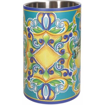 Racitor sticla de vin, Citrus Blue edge, Brandani, 12x19 cm, inox Racitor sticla de vin, Citrus Blue edge, Brandani, 12x19 cm, inox