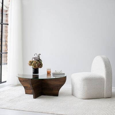 Skye Decor Kayla Masă de cafea modernă nuc - Masă de cafea Skye Decor Kayla Masă de cafea modernă nuc - Masă de cafea