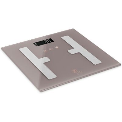 Cantar digital pentru baie Berlinger Haus, Taupe, 30x30 cm, max 180 kg, sticla temperata, taupe mat Cantar digital pentru baie Berlinger Haus, Taupe, 30x30 cm, max 180 kg, sticla temperata, taupe mat