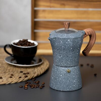 Cafetieră de aluminiu Mastic - Argintiu - Cafetieră Cafetieră de aluminiu Mastic - Argintiu - Cafetieră