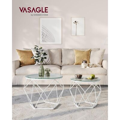 VASAGLE - 2erSet - Modern - Transparent - Coffee Table VASAGLE - 2erSet - Modern - Transparent - Coffee Table