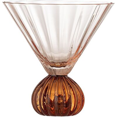 Pahar de cocktail, Bloomingville, Taurin, 12x12 cm, 300 ml, sticla, roz Pahar de cocktail, Bloomingville, Taurin, 12x12 cm, 300 ml, sticla, roz