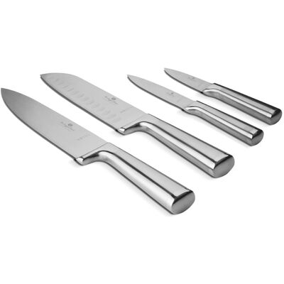 Set 4 cutite Berlinger Haus, Matte Black, inox, argintiu Set 4 cutite Berlinger Haus, Matte Black, inox, argintiu