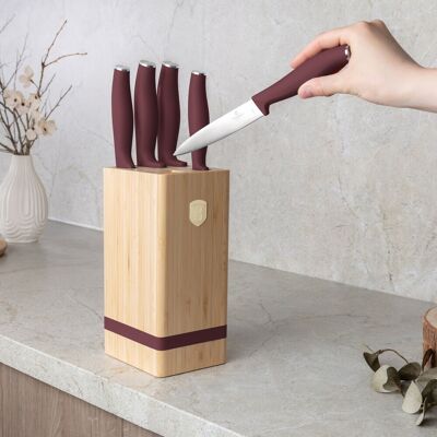 BerlingerHaus - Leonardo Collection - Roșu - Knife set BerlingerHaus - Leonardo Collection - Roșu - Knife set
