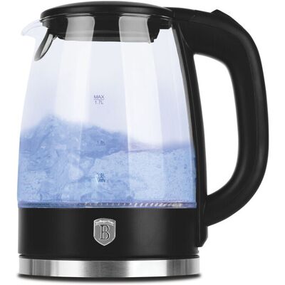 Ceainic electric Berlinger Haus, Matte Black, 1.7 L, sticla borosilicata, negru/transparent Ceainic electric Berlinger Haus, Matte Black, 1.7 L, sticla borosilicata, negru/transparent
