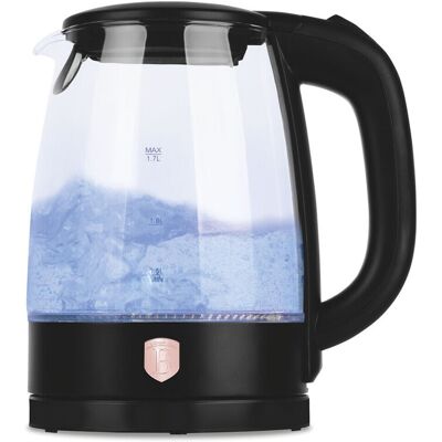 Ceainic electric Berlinger Haus, Black Rose, 1.7 L, sticla borosilicata, negru/transparent Ceainic electric Berlinger Haus, Black Rose, 1.7 L, sticla borosilicata, negru/transparent