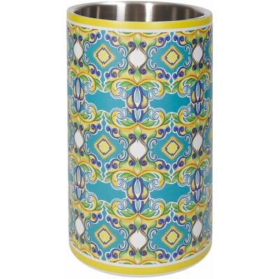 Racitor sticla de vin, Citrus Yellow edge, Brandani, 12x19 cm, inox Racitor sticla de vin, Citrus Yellow edge, Brandani, 12x19 cm, inox