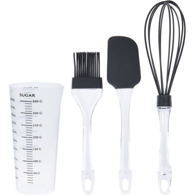Excellent Houseware Set pentru gatit Cake, 4 piese, polistiren, antracit Excellent Houseware Set pentru gatit Cake, 4 piese, polistiren, antracit