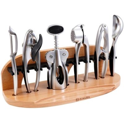 Set ustensile de bucatarie 7 piese, Zokura, zinc Set ustensile de bucatarie 7 piese, Zokura, zinc