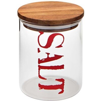 Recipient cu capac pentru sare, Salt Jar, Brandani, Ø10x12.5 cm, sticla Recipient cu capac pentru sare, Salt Jar, Brandani, Ø10x12.5 cm, sticla