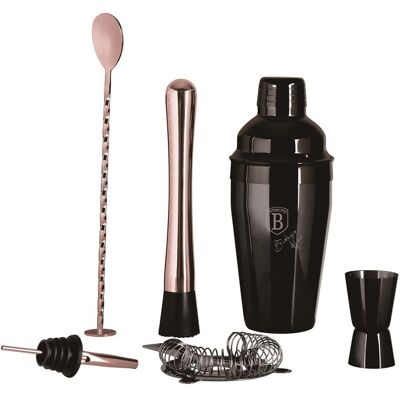 Set mix pentru cocktail 6 piese Berlinger Haus, Black Rose, 550 ml, inox 18/10, negru Set mix pentru cocktail 6 piese Berlinger Haus, Black Rose, 550 ml, inox 18/10, negru