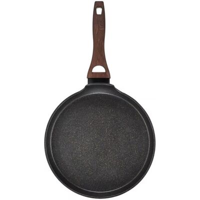 Tigaie clatite Darkwood, Ambition, 26 cm, invelis Qualum Basic Stone Edition, aluminiu forjat, maro/negru Tigaie clatite Darkwood, Ambition, 26 cm, invelis Qualum Basic Stone Edition, aluminiu forjat, maro/negru