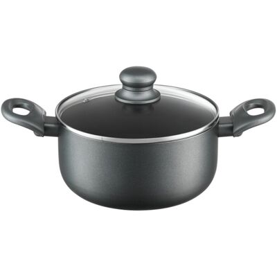 Oala cu capac Graphite, Ambition, 20 cm, 2.5 L, aluminiu, invelis Ilag non-stick Oala cu capac Graphite, Ambition, 20 cm, 2.5 L, aluminiu, invelis Ilag non-stick
