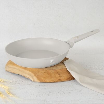 Tigaie Berlinger Haus, Sahara, 28 cm, 2.4 L, aluminiu forjat, crem mat Tigaie Berlinger Haus, Sahara, 28 cm, 2.4 L, aluminiu forjat, crem mat