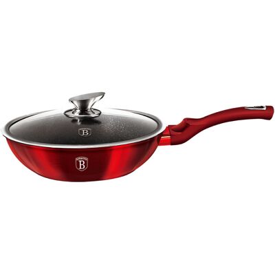 Tigaie wok Berlingerhaus Burgundy cu Capac - Wok Pan Tigaie wok Berlingerhaus Burgundy cu Capac - Wok Pan