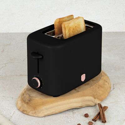 Prajitor de paine cu capac Berlinger Haus, Black Rose, 750W, inox, negru Prajitor de paine cu capac Berlinger Haus, Black Rose, 750W, inox, negru