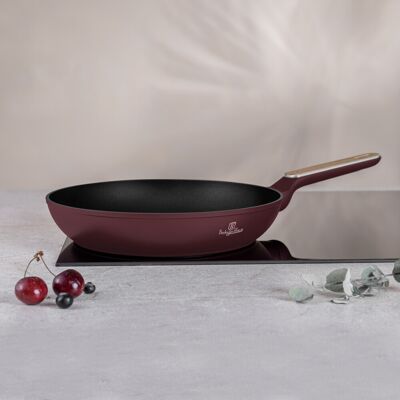 Tigaie Berlinger Haus, Leonardo Nordic, 28 cm, 2.4 L, aluminiu forjat, visiniu mat Tigaie Berlinger Haus, Leonardo Nordic, 28 cm, 2.4 L, aluminiu forjat, visiniu mat