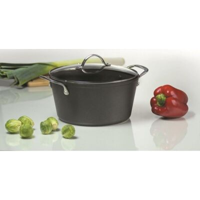 Oala cu capac Magnat, Ambition, 20 cm, 2.5 L, aluminiu forjat, invelis non-stick Oala cu capac Magnat, Ambition, 20 cm, 2.5 L, aluminiu forjat, invelis non-stick