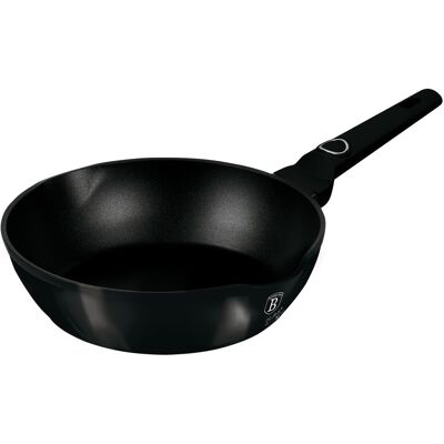 Tigaie adanca Berlinger Haus, Black Vantage, 24 cm, 2.3 L, aluminiu forjat, negru lucios Tigaie adanca Berlinger Haus, Black Vantage, 24 cm, 2.3 L, aluminiu forjat, negru lucios