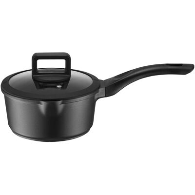 Cratita cu capac Enzo, Ambition, 18 cm, 1.8 L, aluminiu, negru Cratita cu capac Enzo, Ambition, 18 cm, 1.8 L, aluminiu, negru